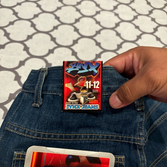 Vintage Jynx Jeans Kids 11-12 Made In USA Y2K Baggy Wide JNCO Skater Rare New - Picture 6 of 11